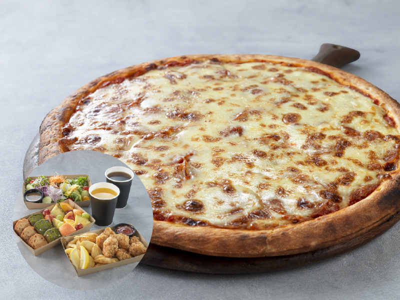 Pepperoni & Corn Tomato Pizza Set